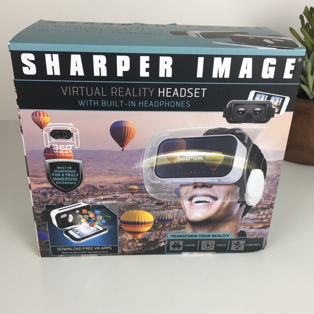 Sharper Image Virtual Reality Headset Headphones